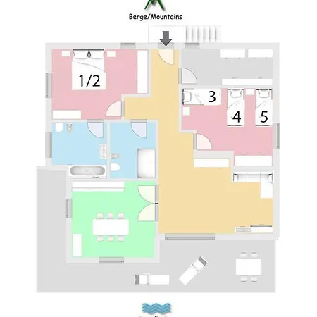 Bella Comacina Sp Dach-ferienwohnung 公寓 *
